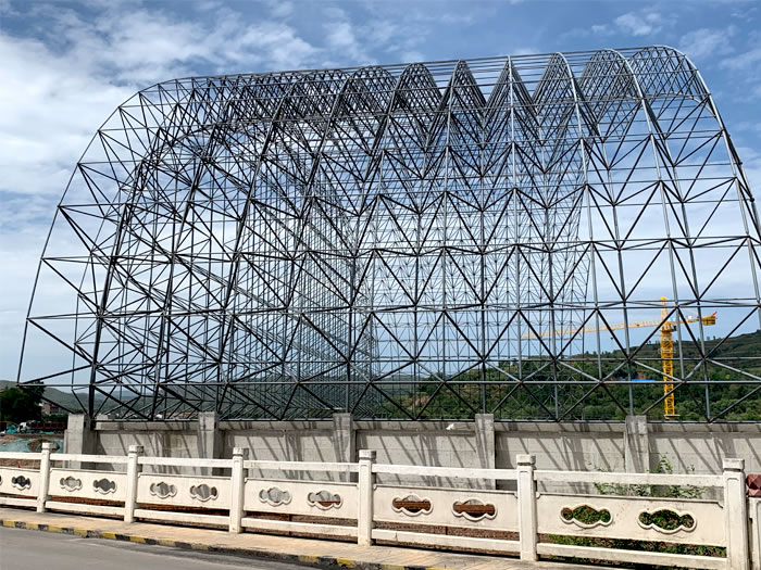 运城山寨矿储煤棚网架